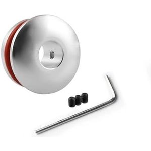 Auto Versnellingspookknop Aluminium Auto Schakelkopbegrenzer Vaste Basis Tandwielkop Gesp Gereedschap Pookknopbegrenzer Auto-accessoires Pookknop(Silver)