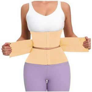 Taille Trainer Taillevormer Buikweggordel Body Shaper Afslankgordel Buikcorrectie Ondergoed Taille Trainer Binders Bodysuit Shapers Shapewear Tailletrainer Taillekorset Waisttrainer(Beige,XXXXX-Large)