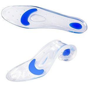 Orthotische Inlegzolen, RooRuns 3/4 Hoge Arch Support Inlegzolen Schoen Voor Platte Voeten Plantaire Fasciitis Voet Boog Voeten Vermoeidheid Hiel Kussen Mannen Vrouwen Deep Blue 640401497