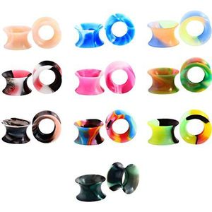 KUBOOZ 1 paar Water-druppel Vintage hanger roestvrij staal oordopjes tunnels meters brancard piercings, 1/2 inch (12mm), Materiaal