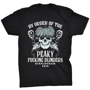 By Order Of The Peaky Fucking Blinders Shelby Birmingham Gangsters T-Shirt Black XL