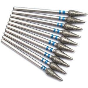 Nagelschuurkop, 10 stuks veelkleurige elektrische diamantnagelboortjes for manicure en pedicure(T26-55)