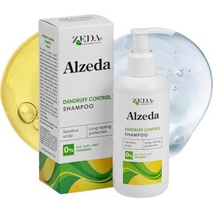 ALZEDA Anti-roos shampoo 200 ml | met seleensulfide en salicylzuur | sulfaatvrij, zachte dieptereiniging | macadamia-olie voor verzorging en glans | voor de gevoelige, jeukende hoofdhuid – vrouwen en