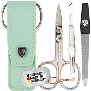 Drei Schwerter - Venezia - 3-delige Nagelverzorgingsset - Mintkleur - Hoogwaardige Manicure Pedicure Set