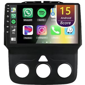 Android Radio voor Dodge Ram 1500 2500 3500 2013-2018, 9 inch Touchscreen Autoradio met Wireless CarPlay Android Auto Bluetooth WIFI(4Core(1+32GB))