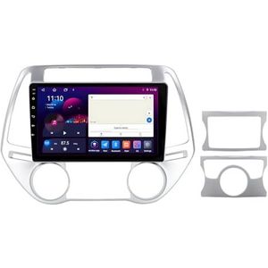 Android 14 GPS Navigation Stereo voor Hyundai i20 PB 2012-2014 9 Inch 2 Din Car Stereo Radio met CarPlay AHD Omgekeerd beeld Bedieningselementen op het stuur Bluetooth(S1 1G+32G)
