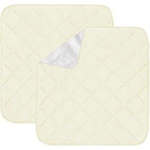 Sonhomay 2 stuks waterdichte stoelkussens voor ouderen incontinentie herbruikbaar en wasbaar, past op fauteuils, stoelen, meubels, bedden- herbruikbare absorberende stoelbeschermer pads voor