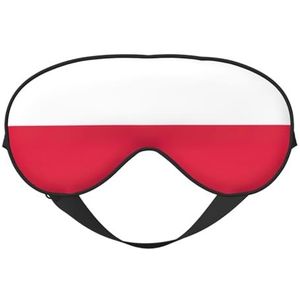 sttung Polish Flag Print Travel - Friendly Sleep Soft Eye Mask: Compact, lichtgewicht, verstelbare riem
