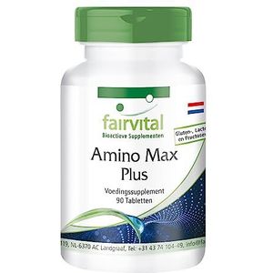 Fairvital | Amino Max Plus - aminozuur complex - 90 tabletten - bevat 8 essentiële aminozuren
