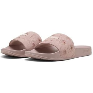 PUMA - Badslippers - Groen - Suède - Bloemenborduursel