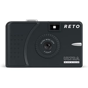 RETO Ultra Wide en Slim 35 mm herbruikbare daglicht-filmcamera, 22 mm groothoeklens, focusvrij, licht, eenvoudig te bedienen, donkergrijs