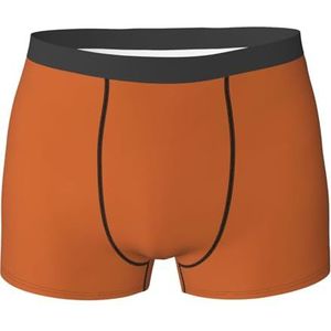 EdWal Fire Brick Red print atletisch ondergoed voor heren, herenondergoed, boxerslip, zacht ondergoed, Zwart, XXL