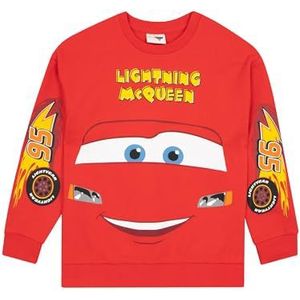 Disney Cars Jongens Sweatshirt | Lightning McQueen Trui | Lightning McQueen Kleding | Jongens Sweatshirts | Rood 104