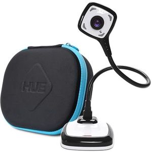 HUE HD Pro flexibele USB document- en videoconferentiecamera/visualiser (Zwarte camera met zwarte draagtas)