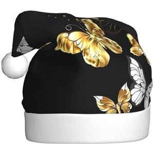 MYGANN Goud Wit Vlinders Zwart Unisex Kerst Hoed Voor Thema Party Kerst Nieuwjaar Decoratie Kostuum Accessoire