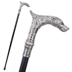 Grote Tanden Wolf Mode Wandelstok, Verwijderbare Tweedelige Antislipstok voor Senioren en Mensen met Beperkte Mobiliteit 36 ​​In