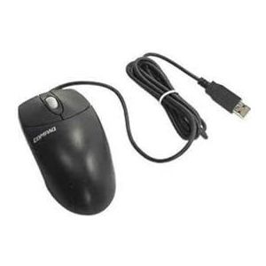 HP USB optical mouse black two-button scroll wheel, DC172B (two-button scroll wheel)