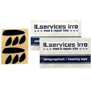 IT-Services Irro 2 x sets Glides/muisglijders geschikt voor Logitech Performance MX (v1) / Revolution MX, incl. 2 reinigingspads