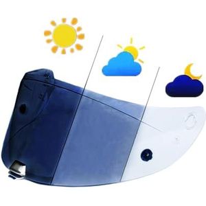 Motorhelm vizier lens, Helmvizier, fotochromatisch helmschild for HJC RPHA70 RPHA11 HJ-26 ST vizier Visiere Casque Moto UV-gesneden lens Hoge sterkte rijgebruik (Hj26 helder)(Hj26 Clear)