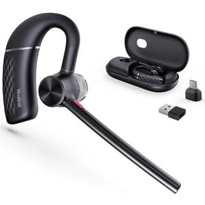 Yealink Bluetooth Headset BH71 Pro, werk draadloos oortje met USB C/A dongle & oplaadcase, ruisonderdrukkende microfoon, 30 uur gesprekstijd, dempen en spraakbediening, pc/laptop met teams, zoom,