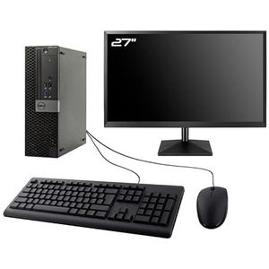 DELL PC 5040 SFF Display 27 inch Gaming GTX 1650 i5-6500 RAM 16 GB SSD 240 GB + 2 TB HDD (gereviseerd)