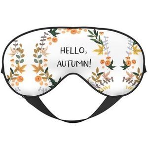 Hello herfstslaapmasker, oogmasker om te slapen, volledig verstelbare oogbedekking voor vrouwen/mannen