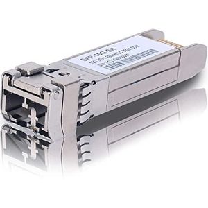 Hoge snelheid 10 Gb SFP+-vezelmodule, compatibel met Cisco, Netgear, Meraki en meer | 10G-Base-SR Multi-Mode LC-zendontvanger, 850nm MMF Tot 550 meter transmissiebereik