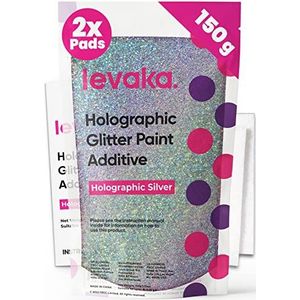 Levaka - Holografische Glitter - 150 Gram - Voor Muurverf - Inclusief 2 Polijstpads