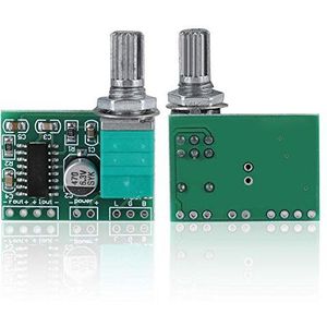 2 stuks PAM8403 Mini 5 V digitale versterker module, 2 * 3 watt audio versterker module board, high power stereo versterker, high fidelity sound versterker board
