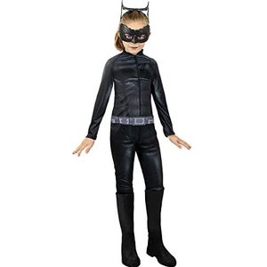 Funidelia | Catwoman kostuum voor meisjes Katte, Kostuum voor Kinderen, Accessoire verkleedkleding en rekwisieten voor Halloween, carnaval & feesten - Maat 10-12 jaar - Zwart