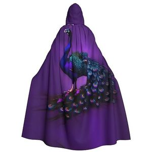 Paarse pauw patroon partij decoratie cape vampier mantel, voor vakantie evenementen en Halloween serie