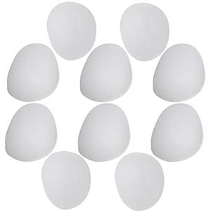 AERZETIX - C65235-5 paar schoudervullingen voor raglanmouwen, 15 mm – voor dames en heren, jas, jas, mode, blouses, kleding, armsgat-jurk – kleur: wit – van schuim