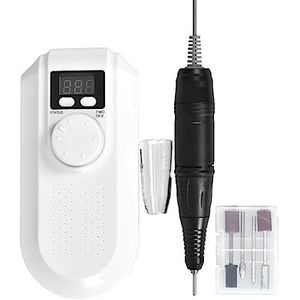 Elektrische nagelvijl, Draagbare elektrische nagelboormachine, manicure oplaadbare nagelboor, pedicuremachine, nagelvijlen, nagelkunstapparatuur voor zowel natuurlijke als kunstnagels