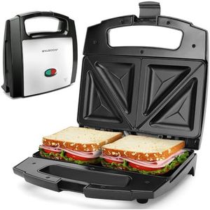 Aigostar tosti apparaat Lamo 30RFU - Tosti ijzer / Sandwichmaker - Zwart