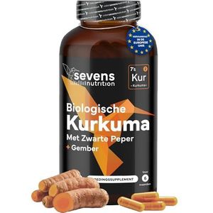 Biologische Kurkuma Premium Capsules – 1440 mg – Met Gember En Zwarte Peper – 365 Vegan Capsules – Voor 6 Maanden – ECO Curcuma – Natuurlijk Ontstekingsremmend, Ondersteunt Botten En Gewrichten