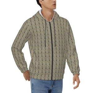 FBGHHTY Alpaca Lama Print Mannen Hoodie Trui Sweatshirt Met Zakken Comfort Thuis Casual Werk Reizen Wear, Zwart, S