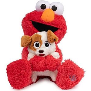 GUND Sesamstraat Official Furry Friends Forever Dance & Play Elmo and Tango Animated Plush, Plush Sensory Toy voor Leeftijd 1 & Up, rood/crème, 13 inch
