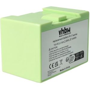 vhbw Accu compatibel met iRobot Roomba i3, i31502F, i4, i7, i7+, i7158, i7550 stofzuiger, home cleaner, thuisrobot (2200 mAh, 14,4 V, Li-Ion)