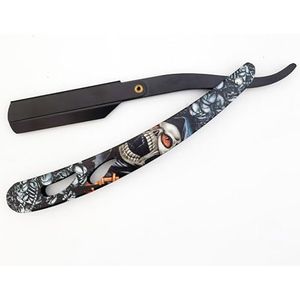 Ghost-scheermes Enkele rand Dual Blade Razor Opvouwbaar scheerapparaat SUS Zwart ontharing Baard Gezicht Onderarm Lichaam Wenkbrauw Bikini Handmatig scheren Scheermessen (Kleur : TD106MG3-20 Blades)