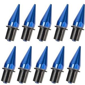 Kuipboutset 10 Stuks Universele Motorfiets Spike Bouten Voorruit Stroomlijnkappen Kentekenplaat M5 5mm Schroef Montage Moeren Schroeven Bouten Accessoires(BLAUW)