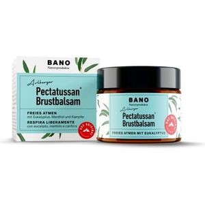 BANO Pectatussan borstbalsem 50 g | voor kinderen vanaf 3 jaar | vrij van minerale olie, parabenen, kleur- en conserveringsmiddelen | 100% natuurlijke ingrediënten