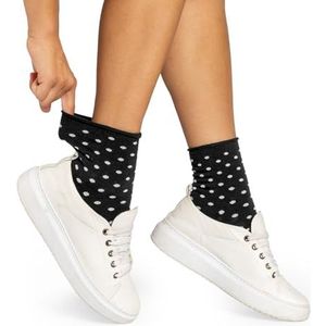 alber's SENSITIVE – 5 paar korte katoenen damesokken zonder elastiek, gezondheidssokken, super comfortabel, niet knellend, Fantasy 2, maat 39-41