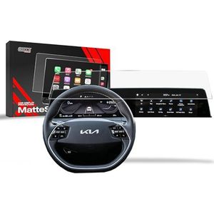 GRIZZ GLASS Navigatie beschermfolie voor Kia EV6 (2021-2024) GPS-matte displaybeschermfolie, navigatiefolie, anti-vingerafdruk, krasbestendig