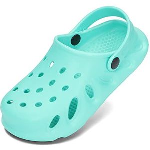 BeKiddy Unisex Kinder EVA Klompen Lichte Tuinschoenen Jongens Meisjes 20-38 EU (Mint, EU-systeem voor schoenmaten, Peuter, Numeriek, Normaal, 26)