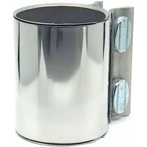 Dubbele klem roestvrij staal uitlaatklem buisaansluiting Ø 45 48 51 63 71 mm (48mm)