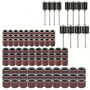 102 stuks roterende schuurring, inclusief 90 stuks zandring en 12 stuks zandtrommel voor het Dremel rotatiegereedschap