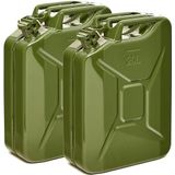 BW - Brandstof Jerrycan - Olijfgroen - 2x 20 Liter - TÜV-getest en UN-goedgekeurd