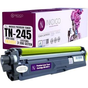 INKDIGO TN245 TN-245 Toner Geel Compatibel met Brother DCP 9015 9017 9020 9022 CDW HL 3140 3142 3150 3150 3152 3170 3172 CDW MFC 9130 9140 9142 93333 0 9333. 2 9335 9340 9342 CDW