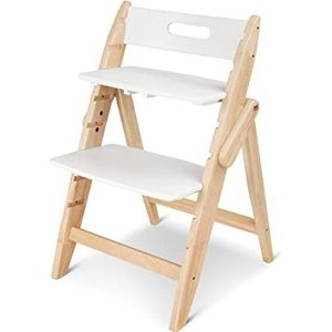 Moji – Hoge babystoel van hout, verstelbaar, ook voor volwassenen te gebruiken (katoen)