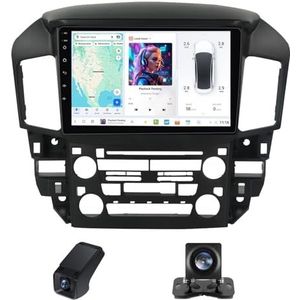 Autoradio,Android 13 geldt geldt voor Lexus Harrier RX300 XU10 1997-2003 9 inch HD touchscreen autoradio met draadloze Carplay Android Auto GPS 4GLTE 5GWi-Fi Bluetooth FM RDS(NF-5)